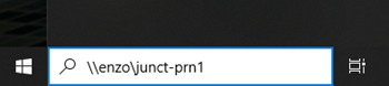 Junction printer image Screenshot of the printer name.