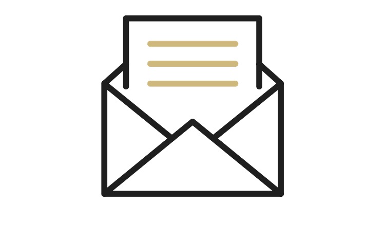 letter in envelope icon