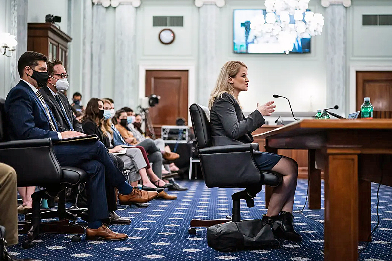 Frances Haugen testifies before Congress in 2021