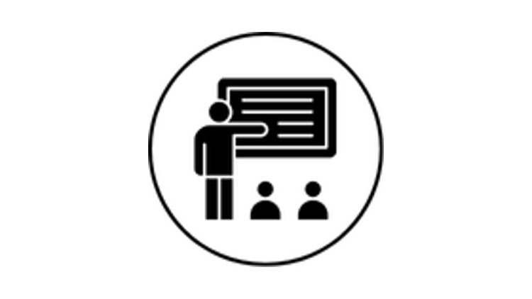 Education icon in black