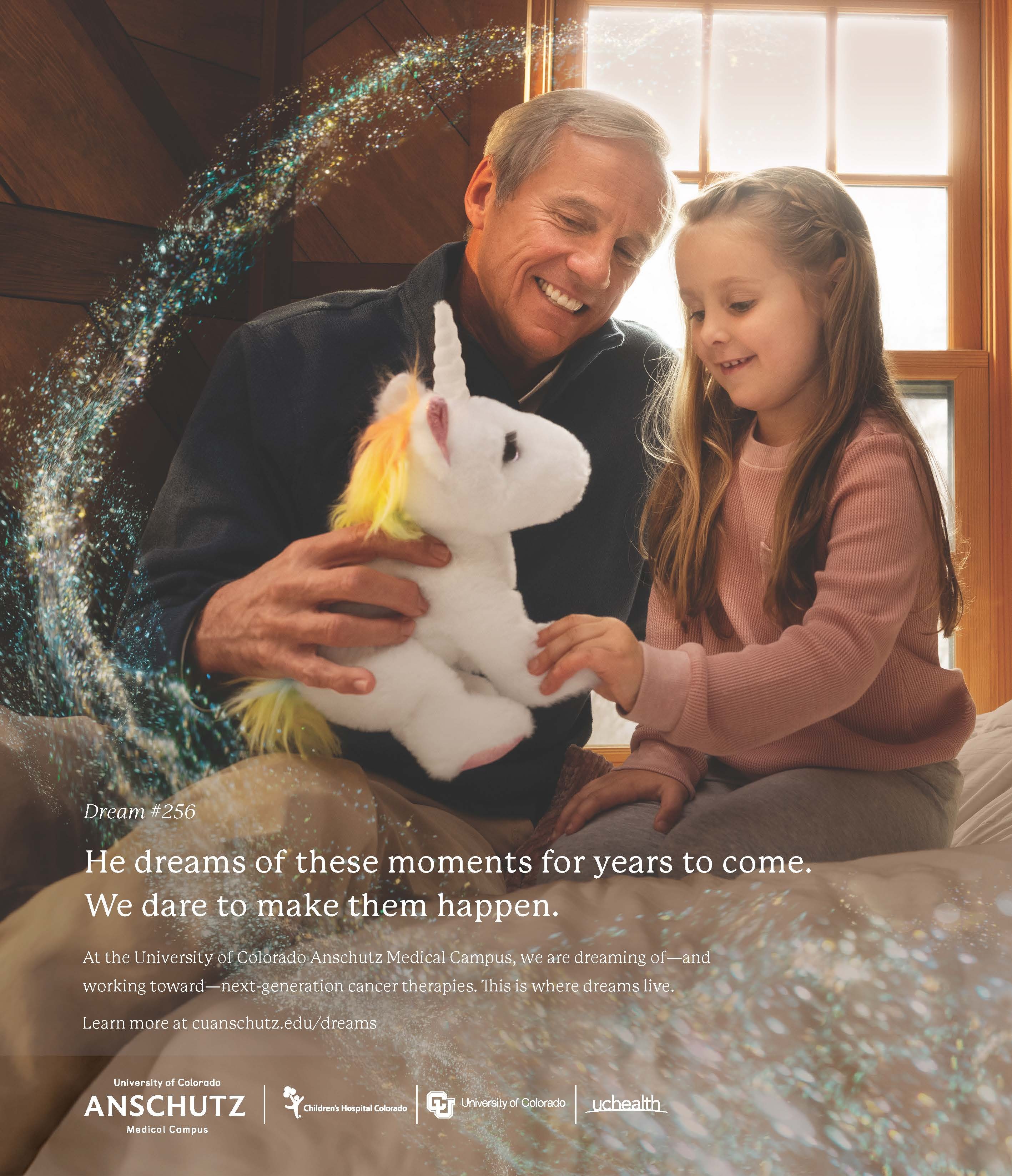 Print Ad with Grandma and Unicorn