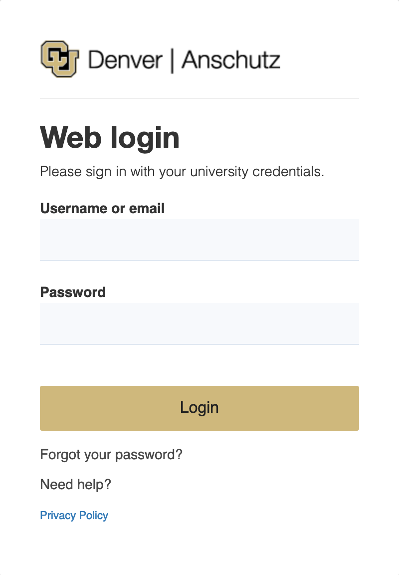 Log in to UCDAccess