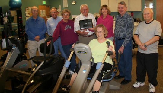 Clay with cardiac rehab classmates