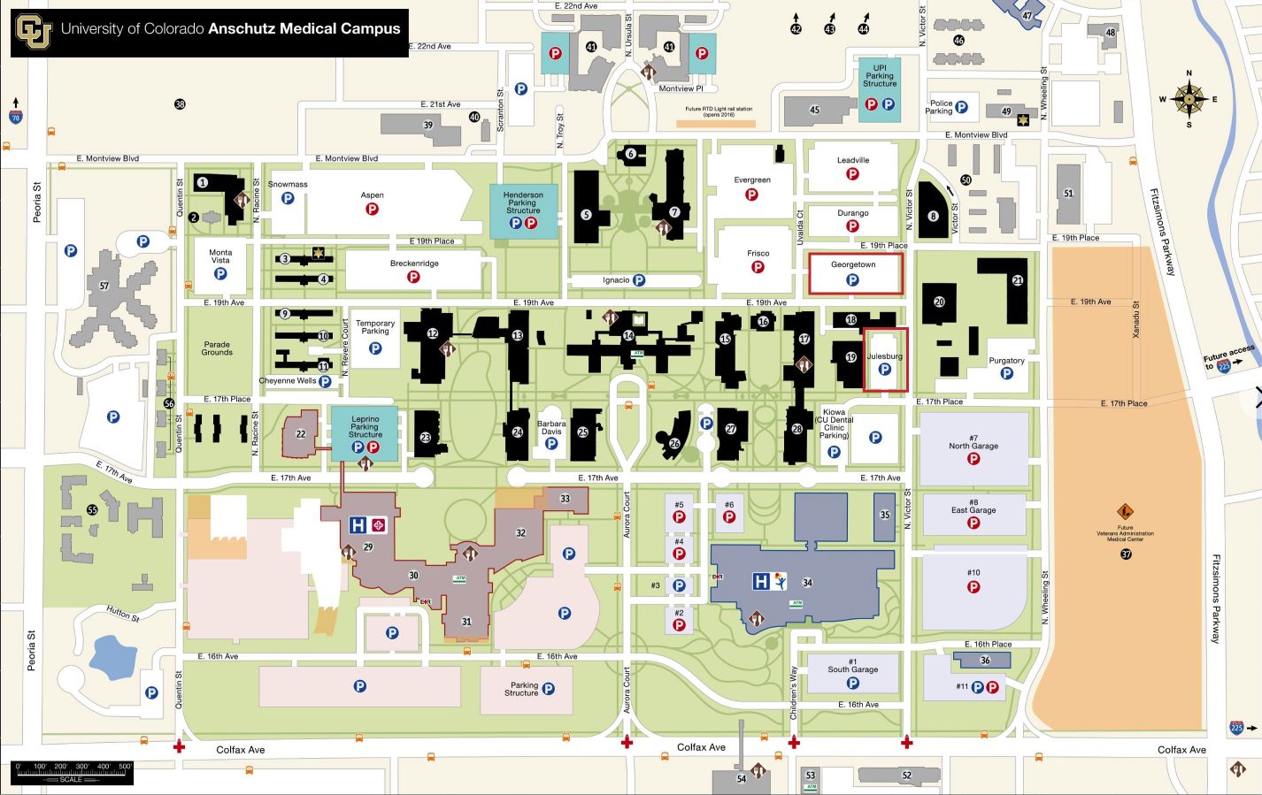 CU Anschutz Campus Map