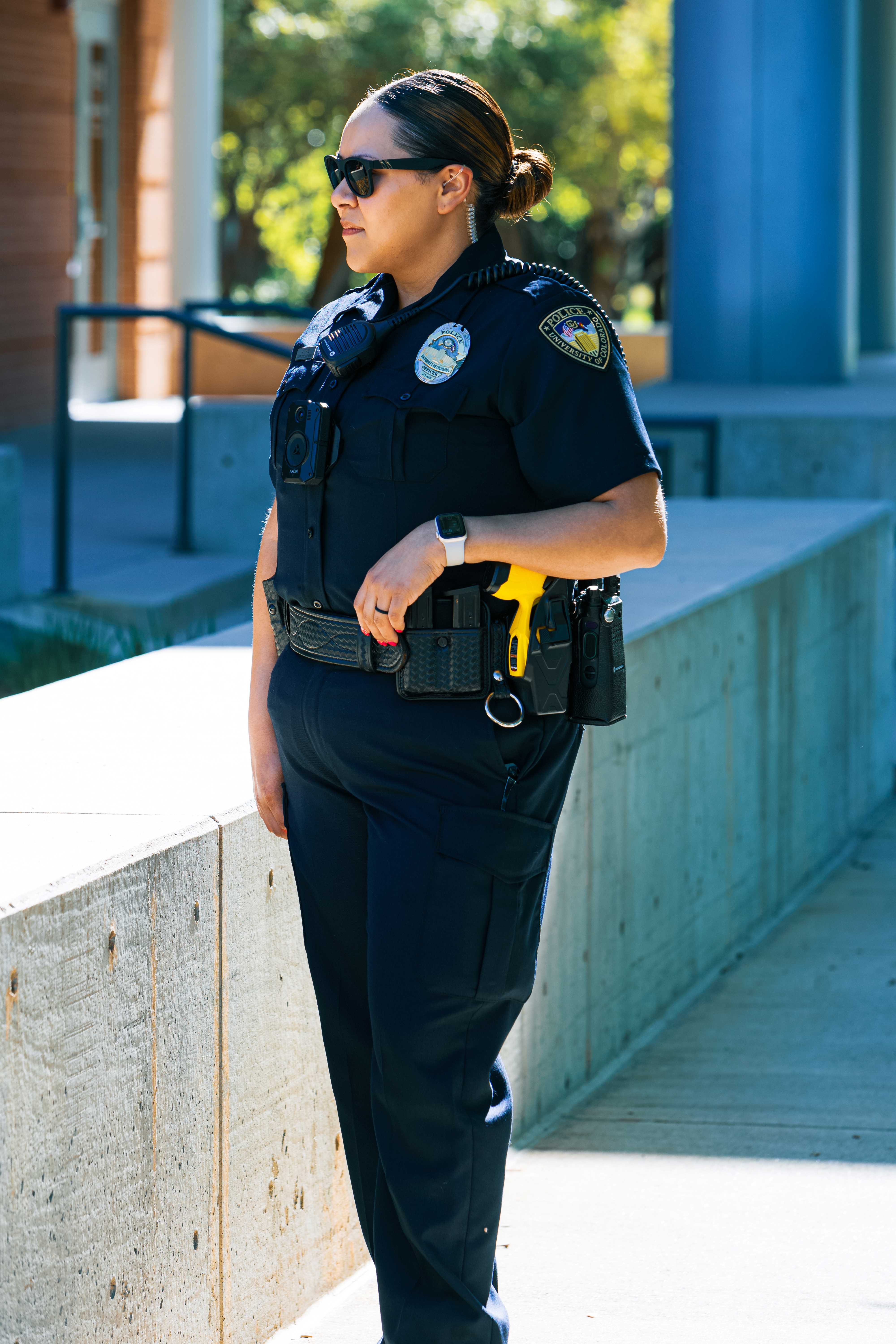Female Police Officer Outdoors