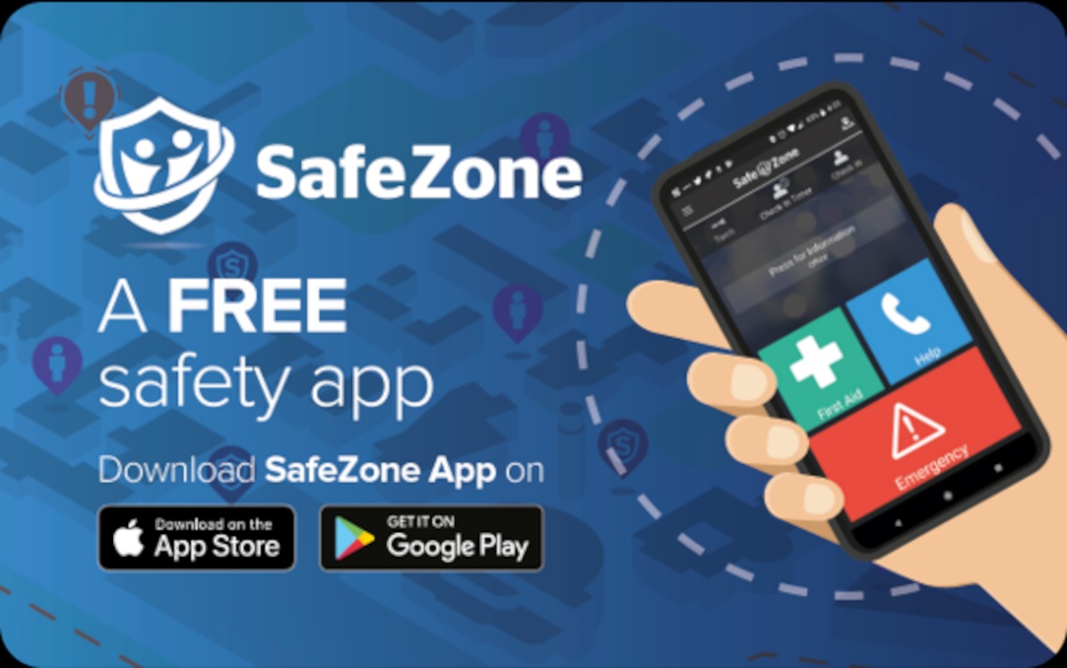 SafeZone marketing graphic